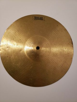Vintage First Act Discovery Brass Cymbal 10 " Musical Instrument