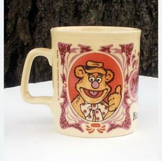 Vintage 1978 Kiln Craft England The Muppet Show Coffee Cup\mug Fozzie The Bear