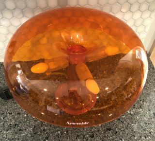 Artemide ' Nesso ' Table Lamp (Orange) - 1960s Look Space Age Giancarlo Mattioli 2