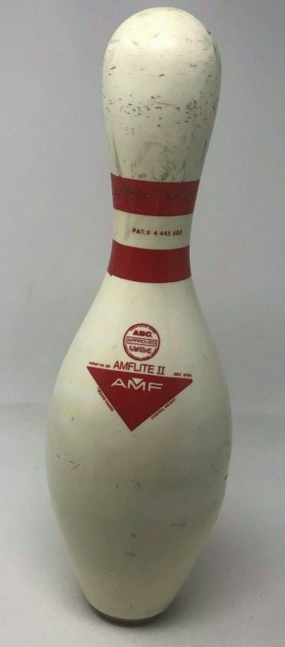 Vintage Bowling Pin Amflite Ii Plastic Coated Abc Bowling Pin Man Cave Decor