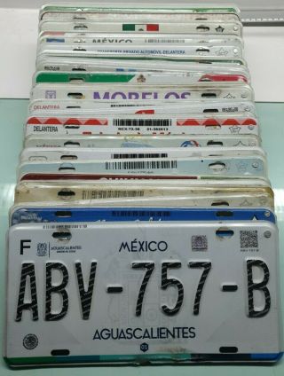 Complete Set Of 32 Mexico License Plates All States