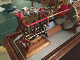 Miniature Marine Nautical Steam Engine Model Display 