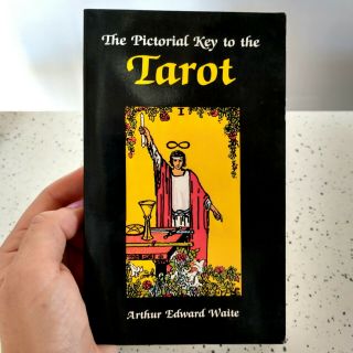 The Pictoral Key To The Tarot Paperback Occult 1989 Vtg Book Reading Cards