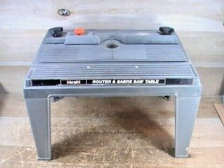 Vintage Hirsh 8q1045a Router & Sabre Saw Table 17 - 1/2 " X 12 - 3/8 " X11 - 1/4 " (w &t)