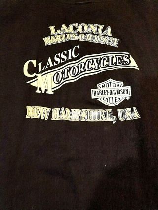 2xl Vintage Laconia Shirt Made By Harley Davidson 100 Cotton And Soft Blue
