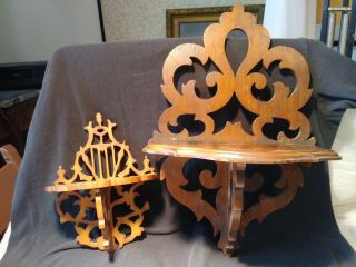 2 Vintage Wood Wall Sconces/candle Holders?