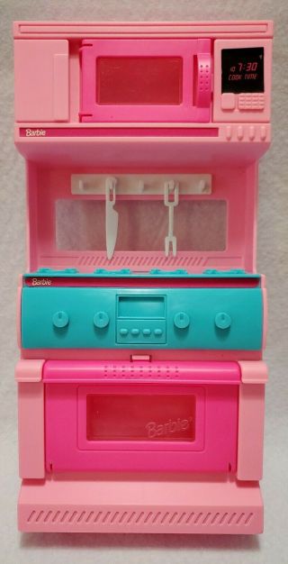 Barbie So Much To Do Kitchen Stove W/ Accessories 1994 Vintage