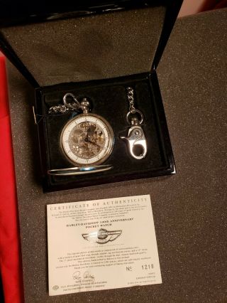 Harley Davidson 100th Anniversary Pocket Watch Limited Edition