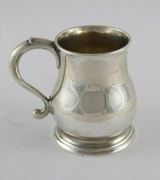 Fantastic Quality Georgian Style Solid Sterling Silver Tankard Mug 1934 304 G