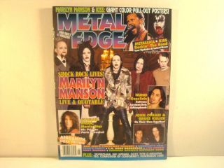 Metal Edge,  May 1997,  Kiss,  With Poster Intact,  Ace,  Paul Stanley,  Gene Simmons