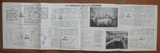 HAMBURG AMERICAN LINES 1933 DECK PLANS with PHOTOS 2