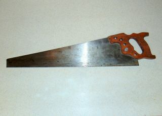Vintage Disston No.  D - 23 Crosscut Hand Saw - 10 Ppi - Inv301
