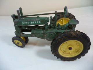Vintage John Deere Cast Iron Model A Toy Tractor,  1:16 Scale Die Cast,  Ertl