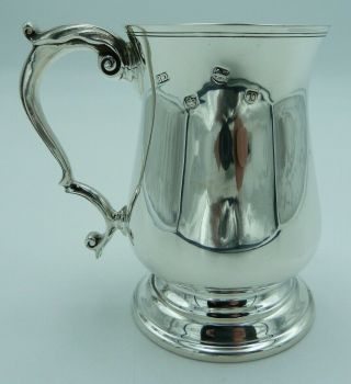 Georgian Style Solid Silver Half Pint Mug (cup,  Tankard) - 229g