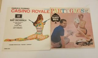 Vintage Casino Royale James Bond 007 Party Gags Pin Up Girls Vinyl Records