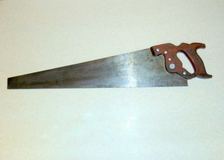 Vintage Disston No.  D - 23 Crosscut Hand Saw - 8 Ppi - Inv302