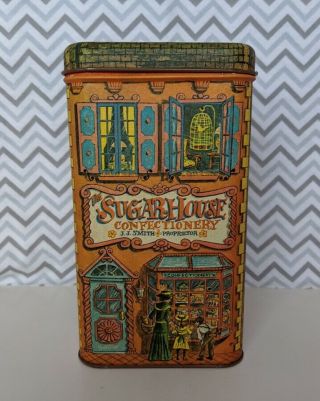 Vintage Cheinco The Sugar House Confectionery Tin Canister