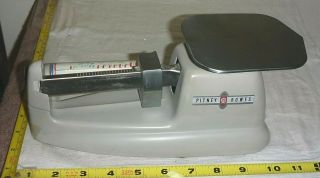 Vtg PITNEY BOWES 16 oz Balance Beam POSTAL SCALE Model 4900 - Accurate 3