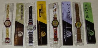 The Lost World All Four Vintage Burger King Movie Watches & 1997