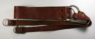 Vintage Hervic Comfortstrap Top Grain Leather Camera Strap Made In Usa