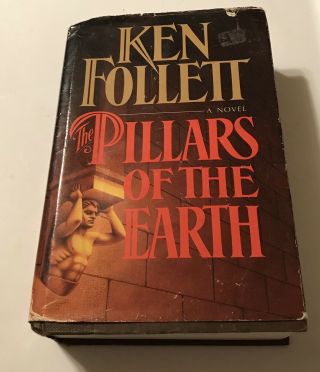 Vintage Ken Follett The Pillars Of The Earth 1989 Hardcover Book Made In Usa