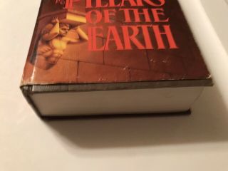 Vintage Ken Follett The Pillars of the Earth 1989 Hardcover Book Made In USA 2