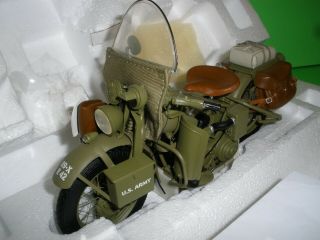 B11ye38 Franklin Harley Davidson 1942 Wla Warhorse Us Army 1:10 Scale