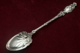 Lily By Whiting Div.  Of Gorham Long Handle Serving Spoon 11.  5 ,  Sterling Silver