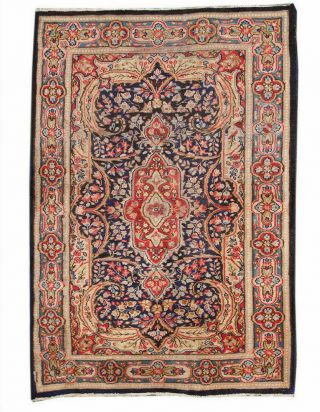 4x5 Vintage Oriental Classic Hand Knotted Traditional Wool Floral Area Rug