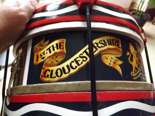 Antique Hand Painted The 1st Gloucestershire Royal Engineer Vols Military Drum 3