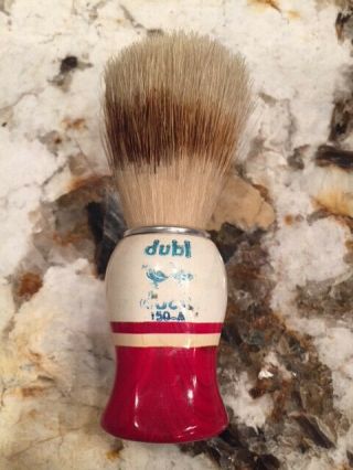 Vintage Dubl Duck 150 - A Boar Bristle Brush Made In West - Germany Lacquered Wood