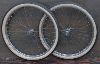 26 " Prewar Bicycle Wheels Tires Newdeparture Hub Vintage Roadmaster Schwinn Bike