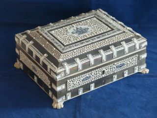 Antique 19th Century Anglo Indian Vizagapatam Casket / Box