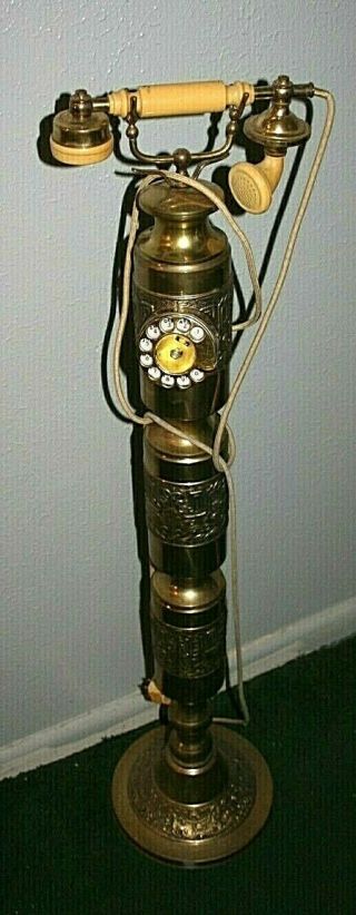 Floor Stand Rotary Dial Telephone Vintage Antique