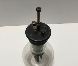 Antique Glass Grenet Cell,  Poggendorff Battery Jar on Edison Phonograph 2