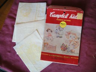Vintage Vogart Crafts Campbell Kids Transfer Patterns 4105