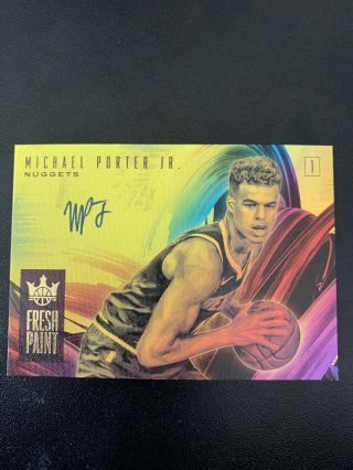 Michael Porter Jr.  2018 - 19 Court Kings Fresh Paint Rc Rookie Auto 45/199