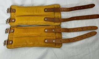 Vintage Bolen Leather Ankle/arm Cuff Weights 2.  5lbs Adjustable Straps 2225