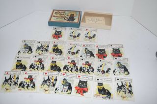 Rare 1897 Antique Parker Brothers " The Black Cat " Fortune Telling Game - Ex/nm