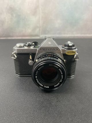 Vintage Pentax Me Asahi Slr 35mm Camera With Smc Pentax - M F/1.  7 50mm Lens