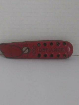 Vtg Stanley “defiance” Box Cutter 1299 Made In The Usa,  Paint