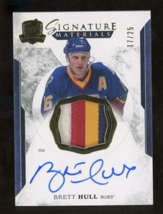 2017 Upper Deck The Cup Brett Hull Auto Jersey Patch 17/25
