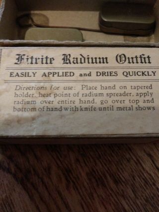 Vintage Fitrite Radium Outfit,  part of contents in pictures. 3