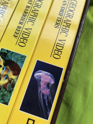 Vintage 1998 Vhs Box Set National Geographic Ocean Creatures set of 8 For Vcr 3
