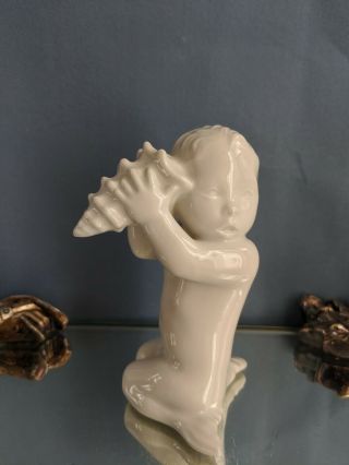 Vintage Bing & Grondahl - B&g Sea Boy With Shell Figurine - Mermaid 2264