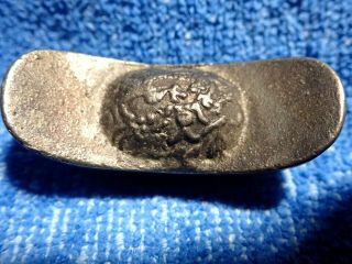 Chinese Sycee: Rare 3 Tael 1810 - 20 Authentic Qing Dynasty Silver " Boat " Money
