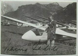 Hanna Reitsch German Aviation Pioneer 1st Female Test Pilot Autograph Photo Rare
