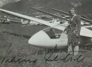 Hanna Reitsch German Aviation Pioneer 1st Female Test Pilot Autograph Photo Rare 2