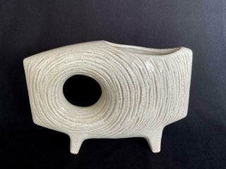 Mid - Century Japanese Toyo Stoneware Art Pottery Sculpture Ikebana Vase Bowl Pot