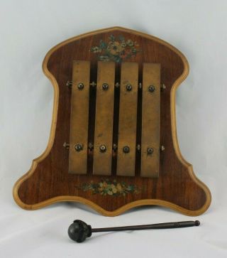 Deagan 4 Note Railroad/ Dinner Chime With Mallet - Early 1900 